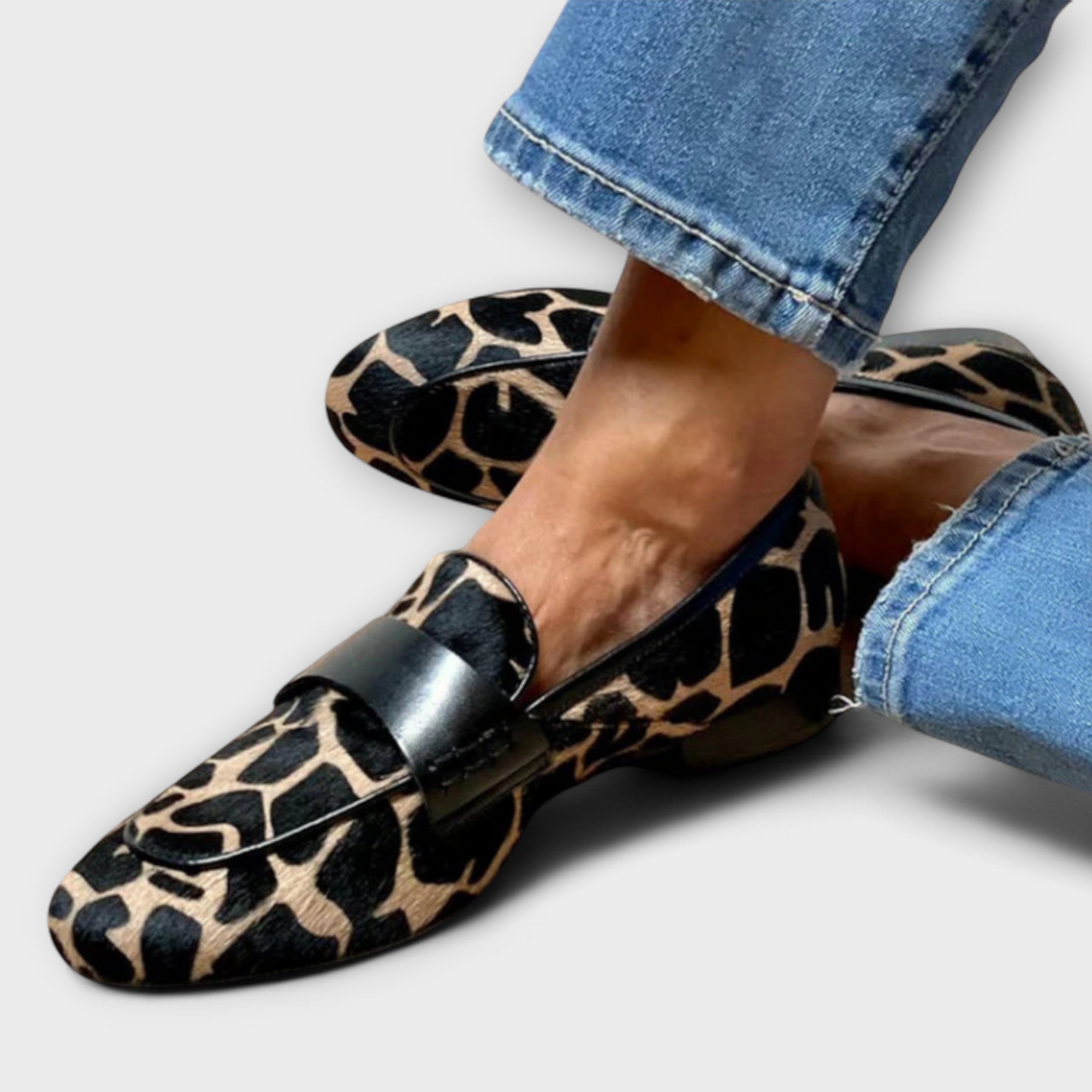 Léonie™ Leopard Print Moccasins