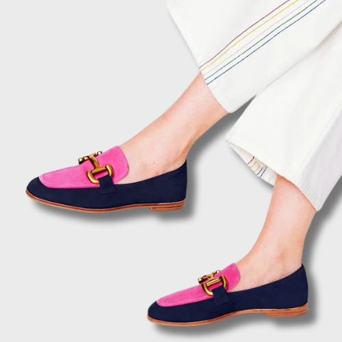 Chloé™ | Bicolor Nubuck Moccasins