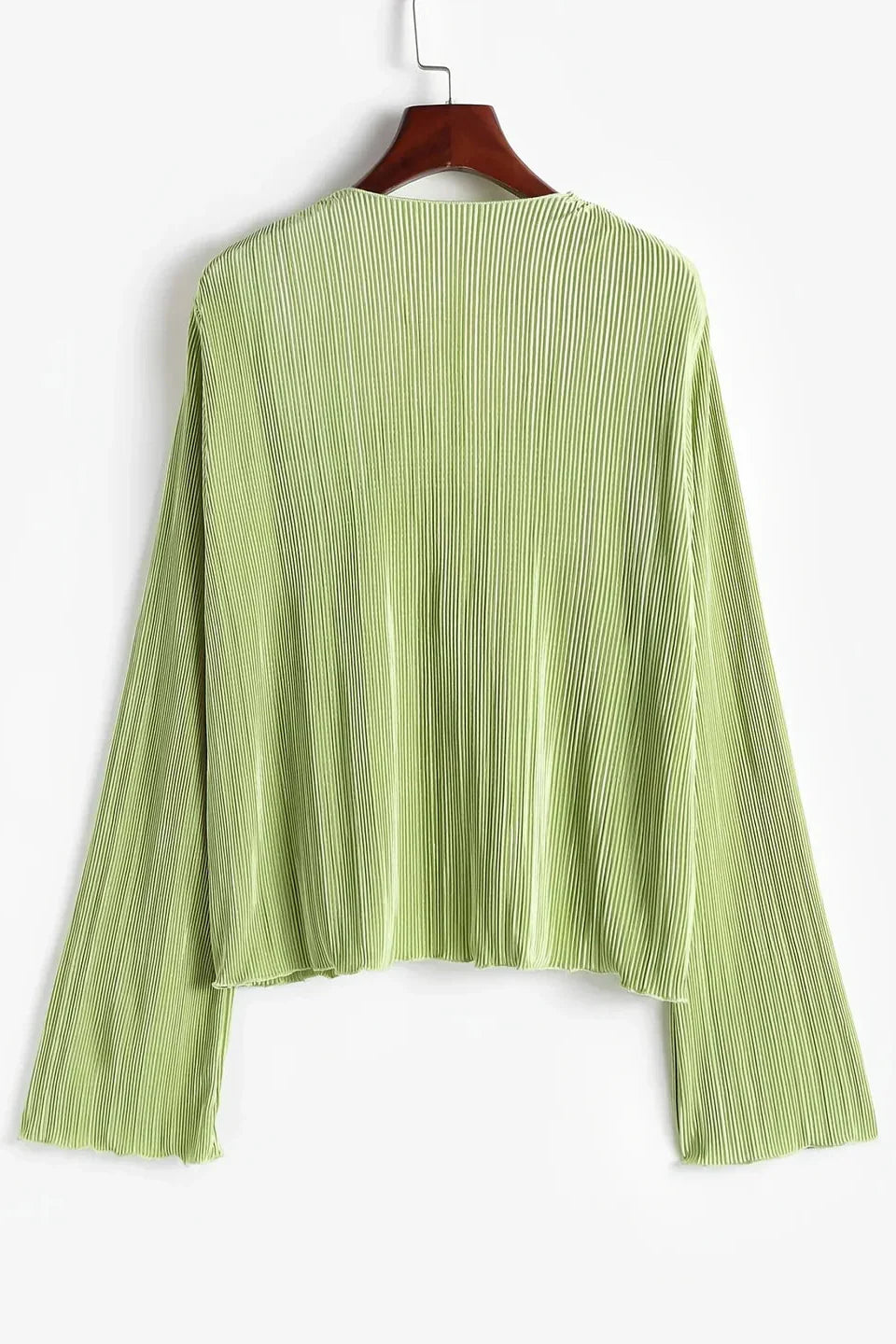 Maren | Raffineret V-hals Top i Tekstureret Finish