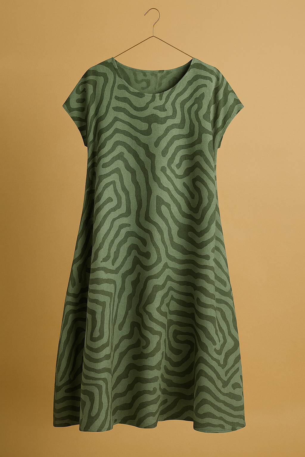 Nelia™ | Sommerkjole med rund hals og smukt print