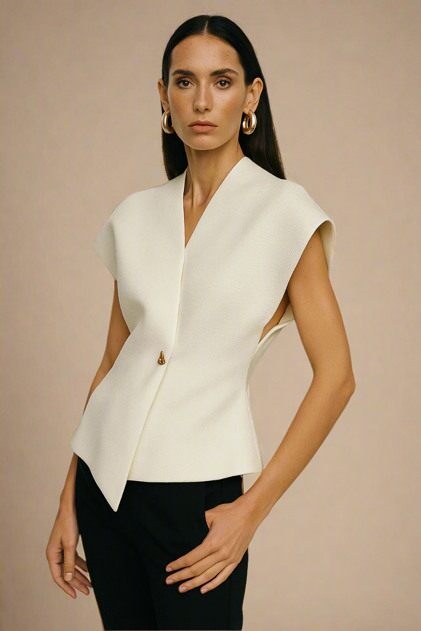 Cevalin | Top Skulpturel Silhuet med Guldspænde