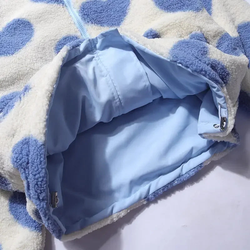 Alma | Vendbar jakke med hjerter