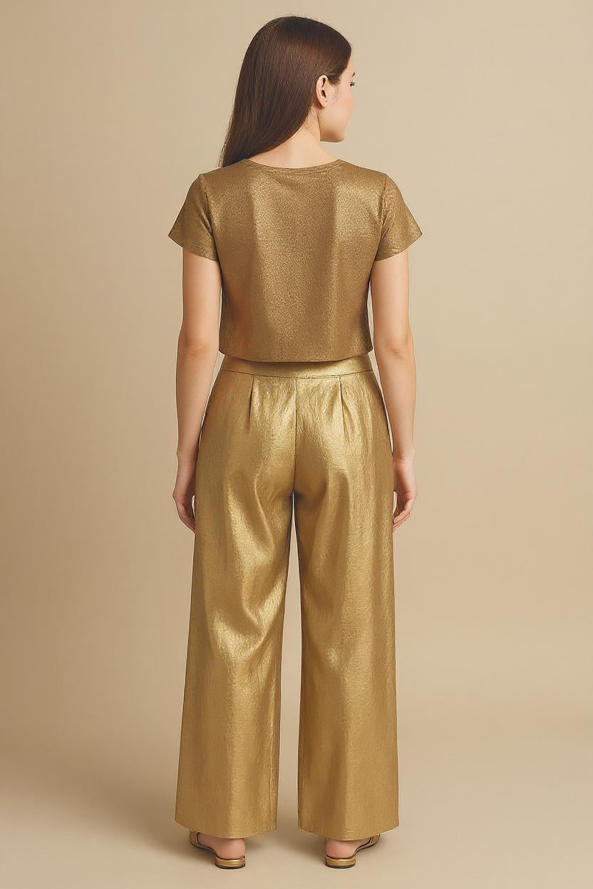 LYS | Løse, elegante og skinnende bukser